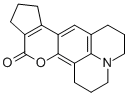 2,3,6,7,10,11-ヘキサヒドロ-1H,5H-シクロペンタ[3,4][1]ベンゾピラノ[6,7,8-ij]キノリジン-12(9H)-オン 化学構造式