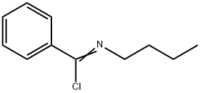 N-(α-クロロベンジリデン)ブタン-1-アミン 化学構造式