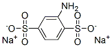 2-アミノ-1,4-ベンゼンジスルホン酸ジナトリウム 化学構造式