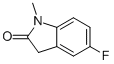 5-フルオロ-1-メチルインドリン-2-オン 化学構造式