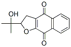 2,3-Dihydro-2-(1-hydroxy-1-methylethyl)naphtho[2,3-b]furan-4,9-dione Struktur