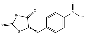 5-[1-(4-NITRO-PHENYL)-METH-(Z)-YLIDENE]-2-THIOXO-THIAZOLIDIN-4-ONE Struktur