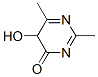 4(5H)-Pyrimidinone, 5-hydroxy-2,6-dimethyl- (9CI) 结构式