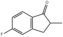 5-フルオロ-2-メチルインダン-1-オン 化学構造式
