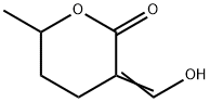 2H-Pyran-2-one, tetrahydro-3-(hydroxymethylene)-6-methyl- (9CI) Structure