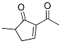 2-Cyclopenten-1-one, 2-acetyl-5-methyl- (9CI) 结构式