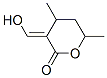 2H-Pyran-2-one, tetrahydro-3-(hydroxymethylene)-4,6-dimethyl- (9CI) Structure