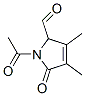 1H-Pyrrole-2-carboxaldehyde,  1-acetyl-2,5-dihydro-3,4-dimethyl-5-oxo- 结构式