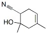 3-Cyclohexene-1-carbonitrile, 6-hydroxy-4,6-dimethyl- (9CI) Structure