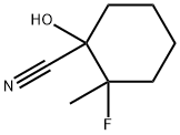 Cyclohexanecarbonitrile, 2-fluoro-1-hydroxy-2-methyl- (9CI) 结构式