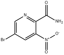 5-BROMO-3-NITRO-PYRIDINE-2-CARBOXYLIC ACID AMIDE, 412035-35-9, 结构式