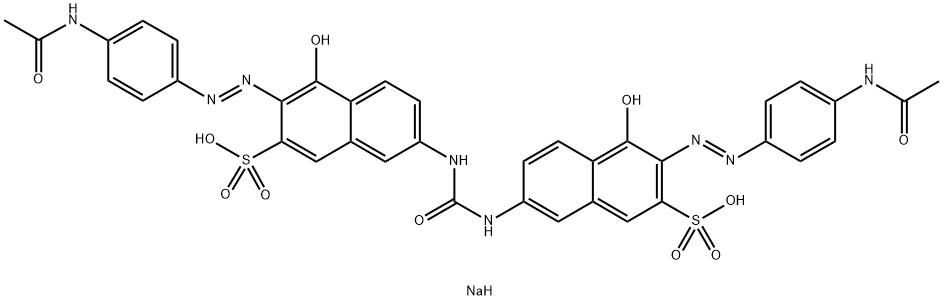disodium 7,7'-(carbonyldiimino)bis[3-[[4-(acetylamino)phenyl]azo]-4-hydroxynaphthalene-2-sulphonate] Structure