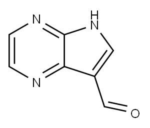 5H-Pyrrolo[2,3-b]pyrazine-7-carboxaldehyde (7CI,8CI,9CI) Structure