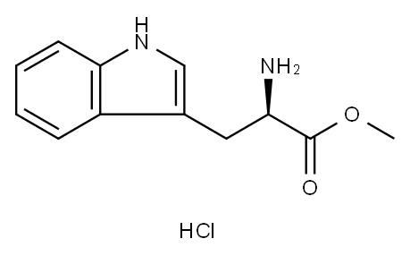 D-Tryptophan methyl ester hydrochloride Struktur