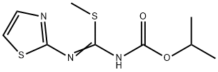 Carbamic  acid,  [(methylthio)(2-thiazolylimino)methyl]-,  1-methylethyl  ester  (9CI) 结构式