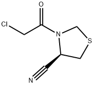 (R)-3-(2-CHLOROACETYL)THIAZOLIDINE-4-CARBONITRILE,412293-40-4,结构式