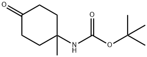 CarbaMic acid, (1-Methyl-4-oxocyclohexyl)-, 1,1-diMethylethyl ester Struktur