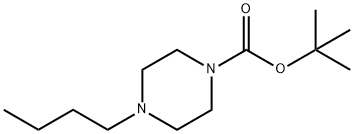 1-Boc-4-丁基哌嗪 结构式