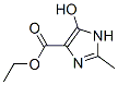 1H-Imidazole-4-carboxylicacid,5-hydroxy-2-methyl-,ethylester(9CI) Structure