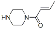 Piperazine, 1-[(2E)-1-oxo-2-butenyl]- (9CI) Structure