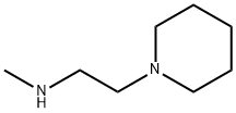 N-メチル-2-ピペリジン-1-イルエタンアミン 化学構造式