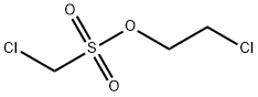 1-chloro-2-(chloromethylsulfonyloxy)ethane 化学構造式