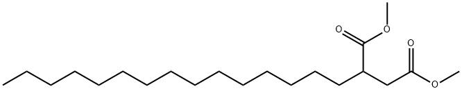 ペンタデシルこはく酸ジメチル 化学構造式