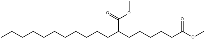 2-Undecyloctanedioic acid dimethyl ester Structure