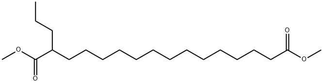 2-プロピルヘキサデカン二酸ジメチル 化学構造式