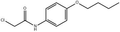 N-(4-丁氧基苯基)-2-氯-乙酰胺 结构式