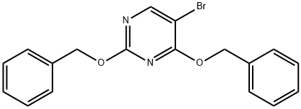 2 , 4-BIS(BENZYLOXY)-5-BROMOPYRIMIDINE Structure