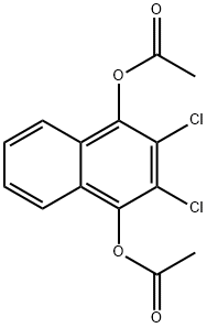1,4-Naphthalenediol, 2,3-dichloro-, diacetate 结构式