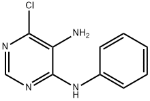 6-氯-N4-苯基嘧啶-4,5-二胺 结构式