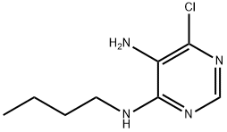 N4-丁基-6-氯嘧啶-4,5-二胺, 41259-67-0, 结构式