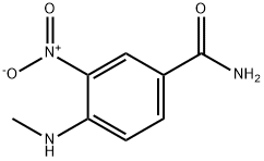 4-(Methylamino)-3-nitrobenzamide Struktur