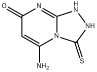 5-氨基-3-巯基-[1,2,4]三恶唑并-[4,3-A]嘧啶-7-醇 结构式