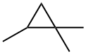 1,1,2-TRIMETHYL CYCLOPROPANE Structure