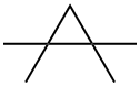 1,1,2,2-テトラメチルシクロプロパン 化学構造式