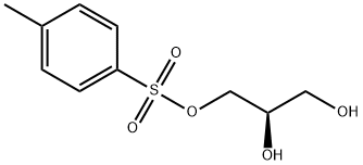 (R)-1-トシルオキシ-2,3-プロパンジオール 化学構造式