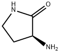 (S)-3-アミノ-2-ピロリジノン 化学構造式