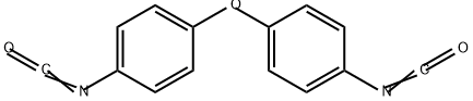 オキシビス-4,1-フェニレンビスイソシアナート 化学構造式