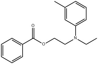 2-(N-ethyl-m-toluidino)ethyl benzoate 结构式