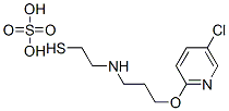 2-[3-(5-クロロ-2-ピリジルオキシ)プロピル]アミノエタンチオールスルファート 化学構造式
