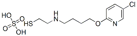 2-[4-(5-Chloro-2-pyridyloxy)butyl]aminoethanethiol sulfate 结构式