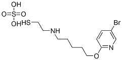2-[5-(5-Bromo-2-pyridyloxy)pentyl]aminoethanethiol sulfate Structure