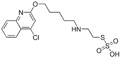 Thiosulfuric acid hydrogen S-[2-[[5-[(4-chloro-2-quinolyl)oxy]pentyl]amino]ethyl] ester|