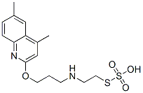 チオ硫酸水素S-[2-[[3-[(4,6-ジメチル-2-キノリニル)オキシ]プロピル]アミノ]エチル] 化学構造式