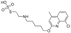 Thiosulfuric acid hydrogen S-[2-[[5-[(8-chloro-4-methyl-2-quinolyl)oxy]pentyl]amino]ethyl] ester 结构式