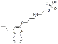 Thiosulfuric acid hydrogen S-[2-[[3-[(4-propyl-2-quinolinyl)oxy]propyl]amino]ethyl] ester|