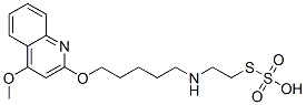 Thiosulfuric acid hydrogen S-[2-[[5-[(4-methoxy-2-quinolinyl)oxy]pentyl]amino]ethyl] ester 结构式